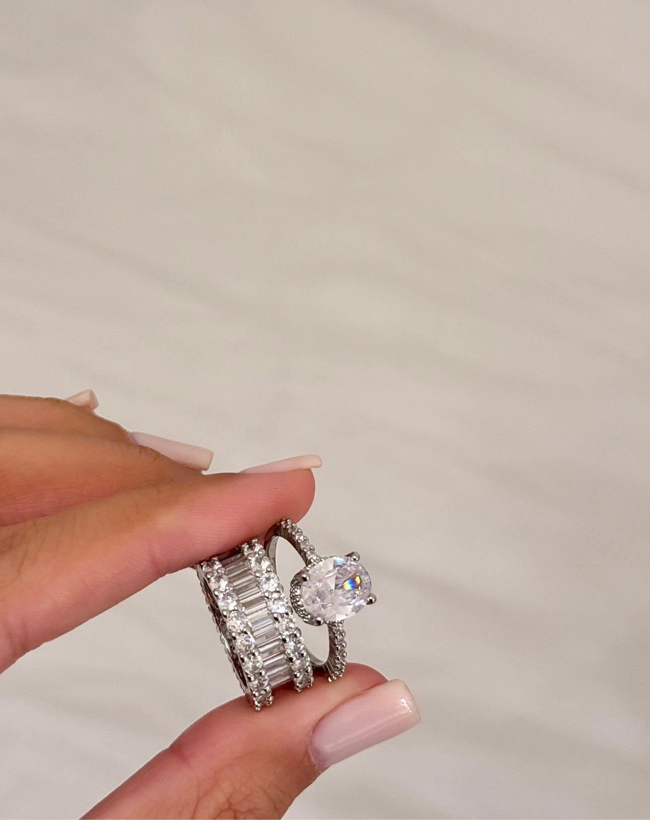 Oval Brilliant Diamond Ring