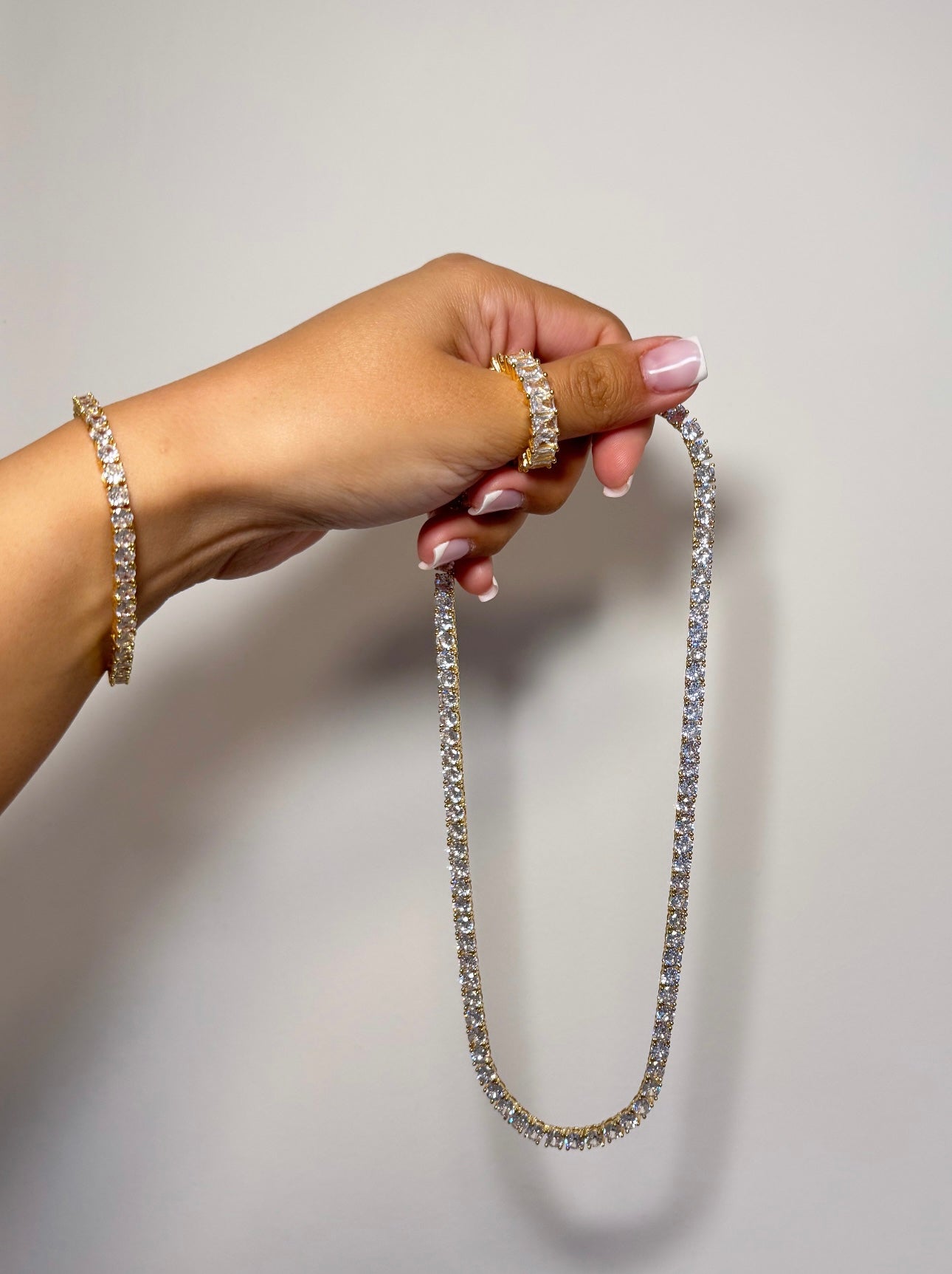 Tennis Necklace - Gold